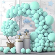 25pcs/100pcs AQUA BLUE Macaron color balloon for party & DND shop