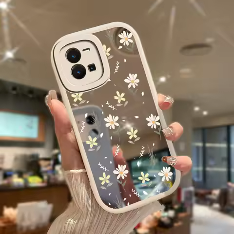 Case For Vivo Y27 4G 5G Y33T Y33S Y35 Y36 Y27S Y28S Y30 Y30i Y31 2021 Flower Soft Shockproof Silicon