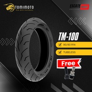 Tomimoto TM-100 90/80-14 | 100/80-14 Tubeless - Tomimoto TM100 90 80 14 Tubeless Motorcycle Tire Var
