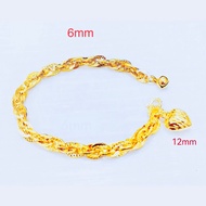 Bangkok Gold Bracelet 6mm One Piece Cop 916
