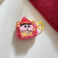 For AIRPODS 1 2 4 ANC PRO3 Crayon Shin-Chan 3D Cartoon Silicone IMD Casing Earphone Protective Cover