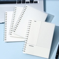 80 Sheets B5/A5/A6 Spiral Frosted Cover Notebook Blank/ Grid / Line/ Loose-leaf Planner Notepad