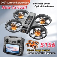 New S156 Professional Drone 5 Inch Screen Remote Control 8K Camera Brushless Motor Optical Flow Posi