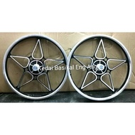 Rim 20" basikal pattern Bintang atau star sesuai untuk basikal lajak dan non lajak