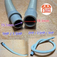 Soft Pipe Aircond indoor water outlet Drain Hose 1.0hp 1.5hp 2hp 2.5hp 3hp Insulation pvc Paip air Keluar 60/120cm 冷气出水管