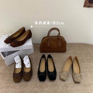 TT Bowknot Inner Heightening Shoes Women's Shoes All-Match Mary Jane Shoes Ballet Shoes