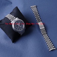 For Seiko 5 SNK809 SNK807 805 803 Sliver Curved End Solid Screw Links WatchBand bracelet 18mm Jubile