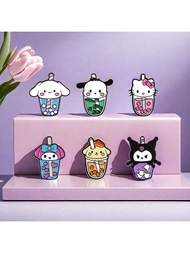 Trâm cài áo hoạt hình dễ thương, phong cách cô gái ngọt ngào, Hello Kitty, My Melody, Kuromi, Cinnam