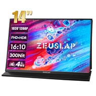 Zeuslap จอ16:10แบบพกพาขนาด14 ", หน้าจอพกพาขนาด1920*1200P 100% GB 300cd/m² สำหรับ LG แล็ปท็อปคอมพิวเต