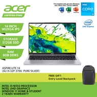ACER Aspire Lite 14 AL14-32P-370U Laptop - 14" WUXGA IPS/Intel i3-N355/8GB DDR5/512GB SSD/Intel UHD/