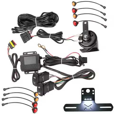 UTV License Plate Holder with Light Aluminum License Plate Frame Mount with Universal UTV ATV Turn S