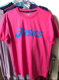 台灣Asics 桃紅色訓練衫 training tee