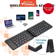 B033 Mini Foldable Wireless Portable Bluetooth Keyboard With Touchpad For Windows Android Ios Huawei