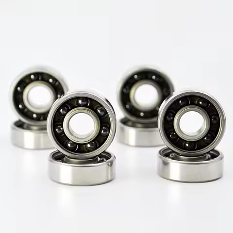 8pcs Stainless Steel S608 ZZ Si3N4 Hybrid Ceramic Ball Bearing 8*22*7mm 608 2RS 608RS Roller Skate S