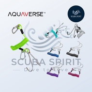 AQUAVERSE Dual Reef Hook with Coiled Lanyard | Scuba Diving Current Hook | Dive Reef Hook | Scuba Sp