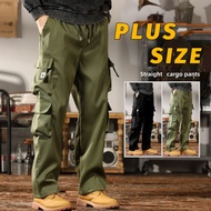 M-5XL Tactical Pants 6 Multiple Pocket Plus Size Straight Cut Kargo Cargo Pants Men Seluar Kerja Kargo Cargo Lelaki