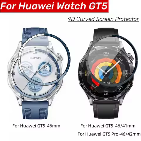 9D Curved Screen Protector for Huawei Watch GT5 46mm 41mm gt5 pro 42mm Soft TPU Protective Flim for 