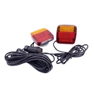 For Trailer Truck Brake Turn Signal Light Side Lights Universal 20 LED 12V Taillight with 7-Pin Plug
