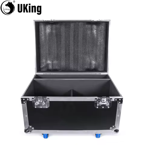 U'King Portable Flight Case G-TOUR Series Soft Foam Interior Stage Lights Airline Case For 4Pcs 18X1