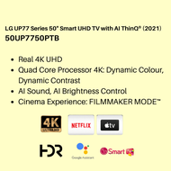 [INSTALLATION] LG 50 Inch UP77 Series 4K Smart UHD TV With AI ThinQ® (2021) LG-50UP7750PTB (1-14 days delivery)