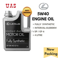 Lexus 5W40 Fully Synthetic Engine Oil 4 litre NEW Packing