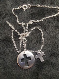 Tiffany 925 十字架項鍊總長42.5公分
