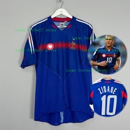 2004 Retro Jersey France Jersey Home Football Shirt Customized Name and Number