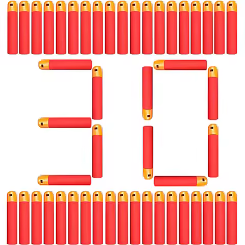 Kids Shooting Game Refill Dart Bullets Pack 9.5cm*1.9cm Compatible With Nerf N-Strike Mega Blaster M