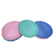 (6pcs) Plastic Oval Plates - Multipurpose Oval Shell Plates