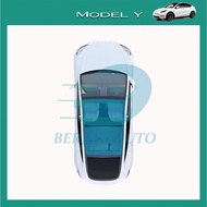 Tesla Model Y Split Sunshade Cover Front Rear Sunroof Skylight Glass Roof Shading For Tesla Model Y 