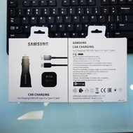 IN CAR PD CHARGER SAMSUNG 25W PD+QC Fast Car Charger Phone Charger TYPE C TO TYPE C