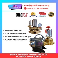 EUROX PPQ4507 40 Bar Power Sprayer Plunger Pump Head – High Pressure Pump