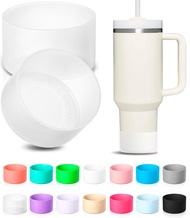 2Pcs Protective Silicone Boot for Stanley Quencher Tumbler H2.0 30 oz 40 oz & IceFlow 20oz 30oz & Hy