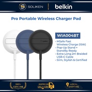 Belkin BoostCharge Pro Portable Wireless Charger Pad With Stand 15W - Black/Blue/White (2 Meter)