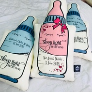 Custom Name Bantal Bentuk Botol Susu Custom Nama Termasuk Inner Untuk Baby Kid Newborn Bottle Milk Plushy Pillow