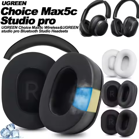 Replacement for UGREEN Choice Max5c Wireless UGREEN studio pro Headband Ear Pads Earphone Cushions H