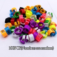 Inner Diameter 8mm Bird Clip Rings Pigeon Colored Foot Rings Mixed Color Foot Rings