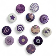 Jarco - Button 44mm Button pin | Pin y2k | Aesthetic Button Pin | Bag Pin | Bags Pin | Lilac Series