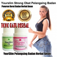 YOURSLIM FIT DAN YOURSLIM STRONG - 1 PAKET OBAT PELANGSING BADAN PALING AMPUH - OBAT DIET - OBAT PEL