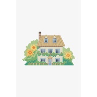 COTTAGE HOUSE Cross-Stitch Kit Picture Size 6.1" x 3.93"