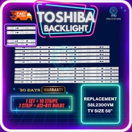 TOSHIBA 58" LED TV BACKLIGHT 58L2300VM (LAMPU TV) TOSHIBA 58 INCH LED TV BACKLIGHT 58L2300