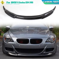 Carbon Fiber Car Front Bumper Lip Spoiler for BMW 6 Series E63 E64 M6 2006-2010 Racing Front Lip Chi