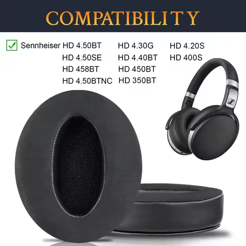 Replacement Ice gel EarPads For Sennheiser HD4.50 HD4.50BT HD 4.50BTNC HD4.40BT HD4.30G HD4.20S HD45