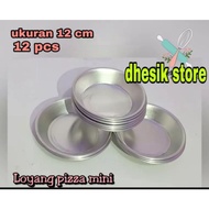 12 cm pizza pan, contents (12 pcs), non-stick aluminum material pizza pan/