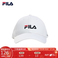 FILA斐乐官方情侣款棒球帽2022秋季百搭时尚运动帽子遮阳帽 XS