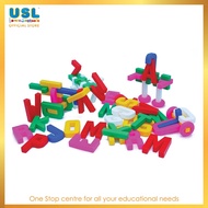 ABC Blocks (60pcs) - Manipulatives | Alphabet  Blocks | Teaching Toy | Block Mainan
