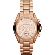 Michael Kors 羅馬假期三眼計時腕錶-玫瑰金 MK5799