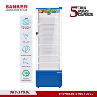 SANKEN SRS-275 BL Showcase [270 L] 5 Rak Pendingin Minuman