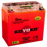 [ WARANTY 6 MONTHS ] ORIGINAL KOYOKO NANOGEL BATTERY YB9L-BS 12N9L-BS YB9L 12N9L 12V9AH /10HR NANO G