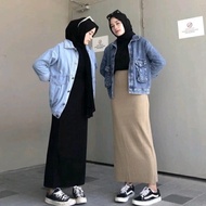 Maximum profitCc1C6 SPAN KNITTED SKIRT / PREMIUM KNITTED SKIRT / LONG MAXI SKIRT / SPAN KNITTED SKIR